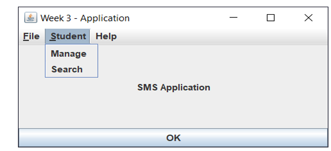 Answer this question using java. Step 1 – Add a Menu | Chegg.com
