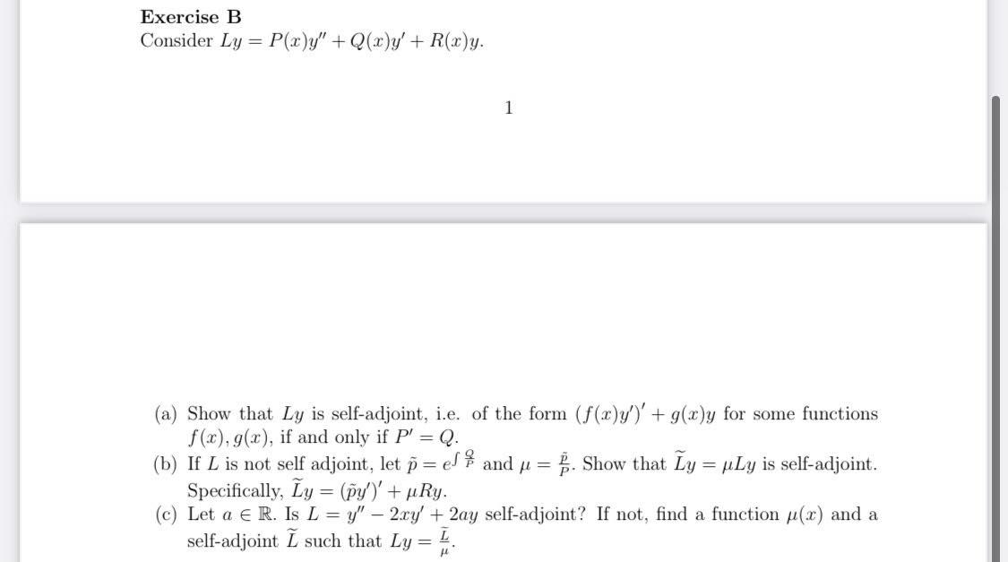 Solved Exercise B Consider Ly P X Y Q Y R X Y 1 A Chegg Com