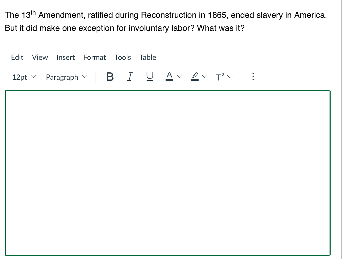 The 13th Amendment, ratified during Reconstruction | Chegg.com