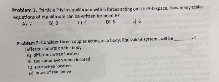 scalar equations of equilibrium 3d