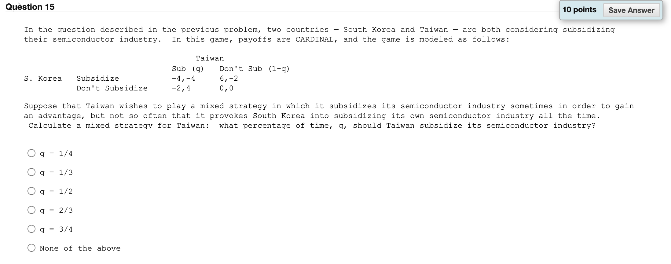 Solved Question 15 10 points Save Answer In the question | Chegg.com