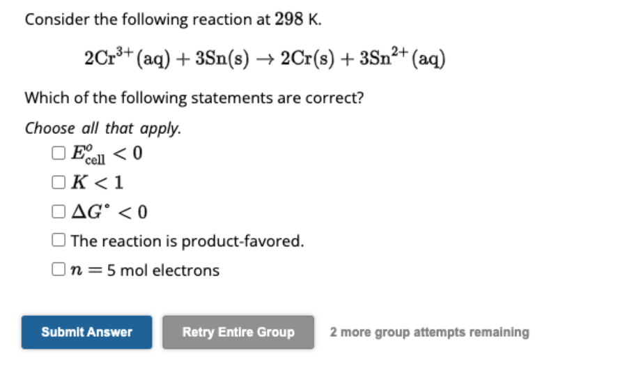 Solved Consider The Following Reaction At | Chegg.com