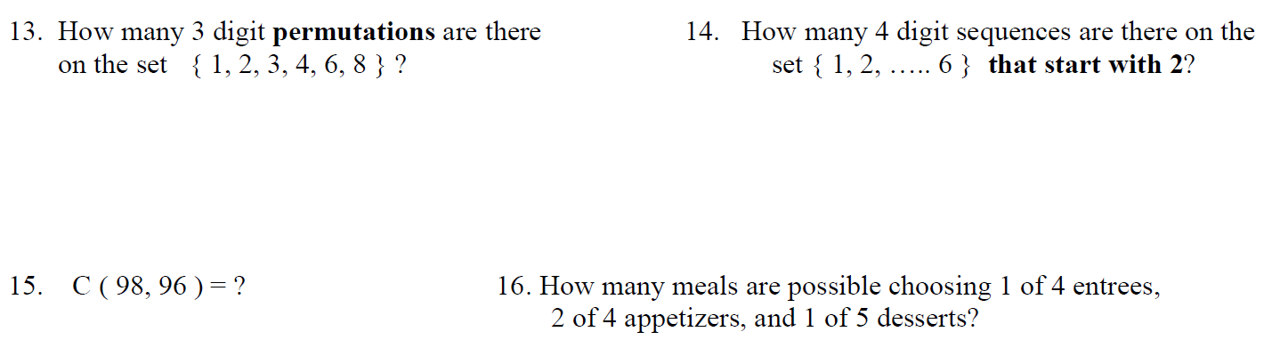 Solved How many 3 digit permutations are there on the set { | Chegg.com