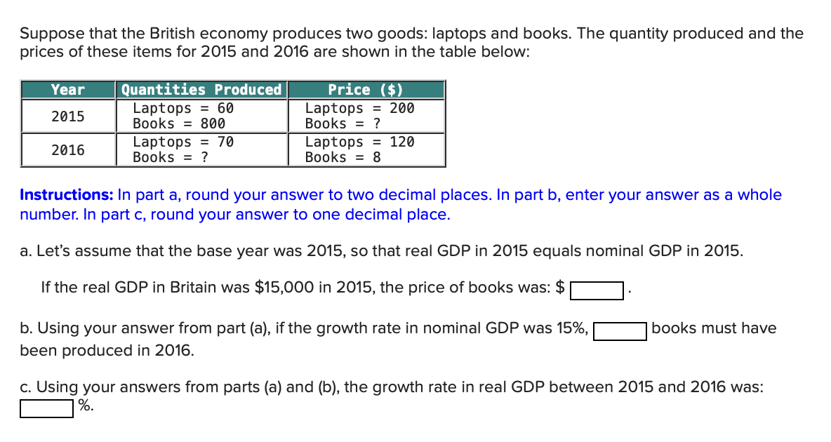 [Solved] Suppose that the British economy produces two go