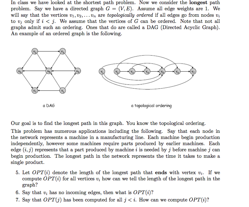 In class we have looked at the shortest path problem. | Chegg.com