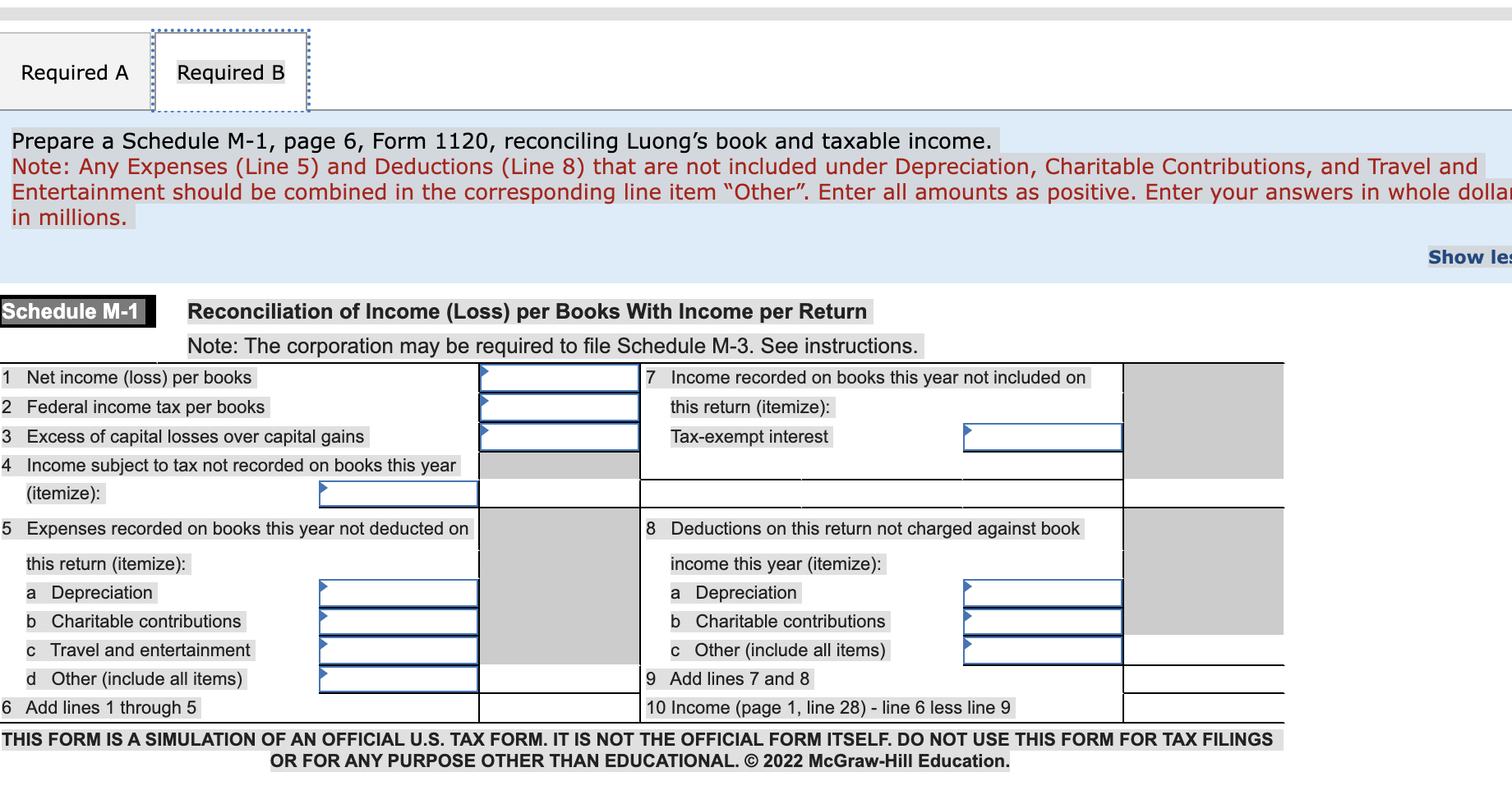 Solved Luong Corporation, a calendar year, accrual basis