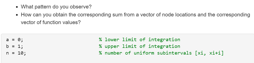 Solved Numerical evaluation of the integral Q=∫abf(x)dx | Chegg.com