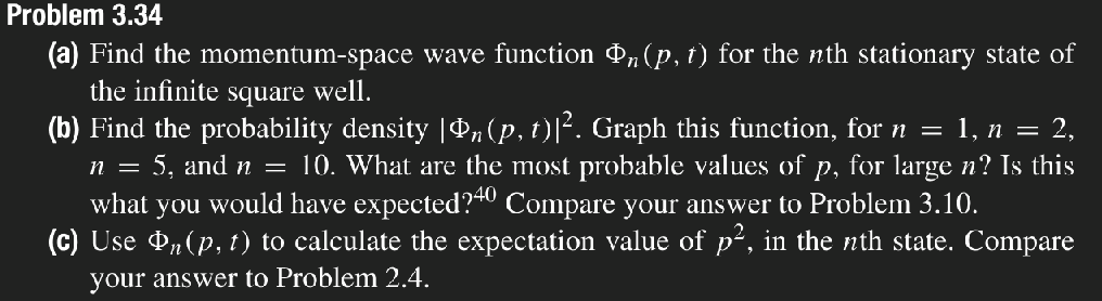 Problem 3.34.Do not neglect the physical meaning | Chegg.com