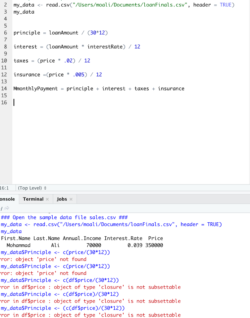 Solved R Programming I'Ve Recently Take On R And I'M Still | Chegg.Com