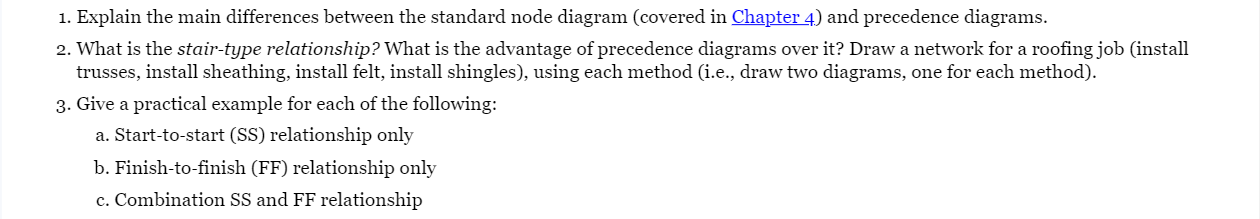 Solved 1. Explain the main differences between the standard | Chegg.com