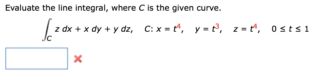 Solved Evaluate The Line Integral, Where C Is The Given 