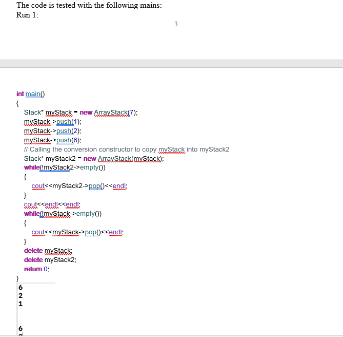 Solved #include using namespace std; class | Chegg.com