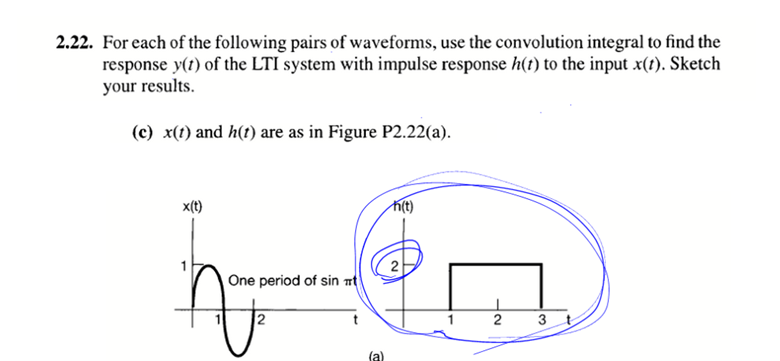 Solved 2.22. For each of the following pairs of waveforms, | Chegg.com