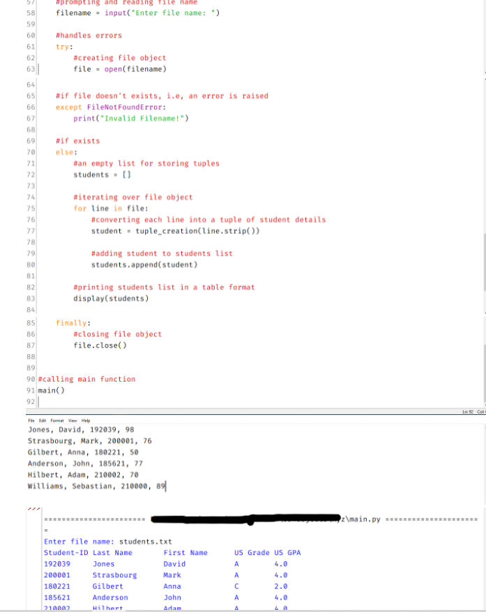 Solved Python help: Hey i need some help implementing these | Chegg.com