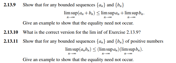Solved 2.13.9 n-00 1400 2.13.10 2.13.11 Show that for any | Chegg.com