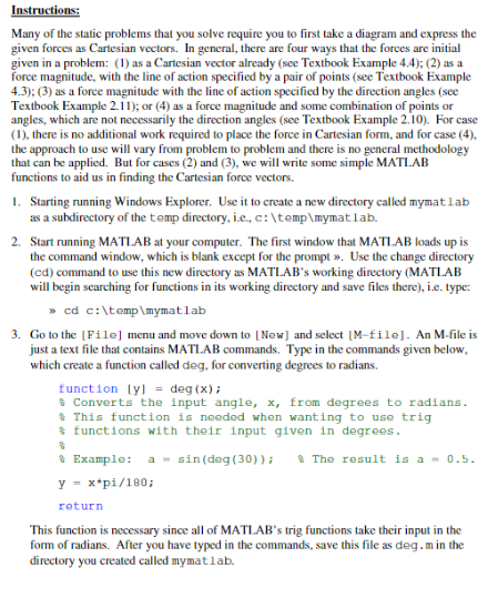 Solved 2. Start running MATLAB at your computer. The first | Chegg.com