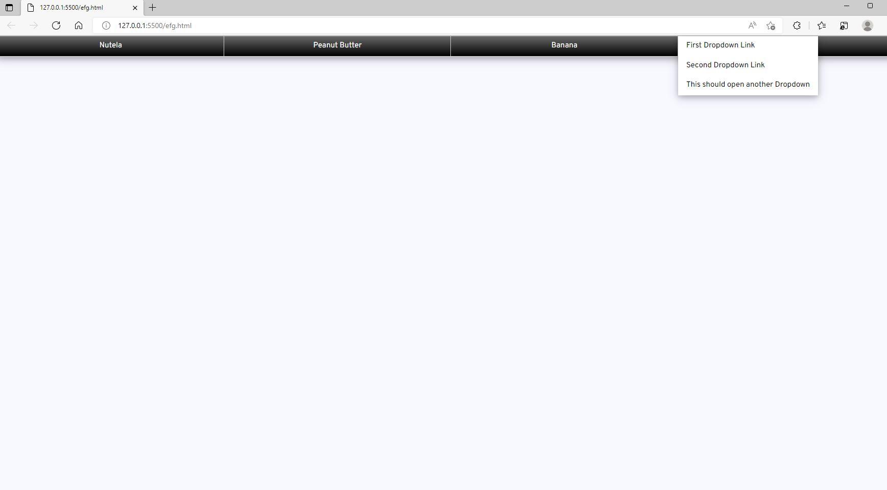 Solved I can't seem to get my dropdown tabs to load below | Chegg.com