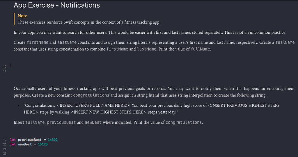 Solved App Exercise - Notifications Note These exercises | Chegg.com