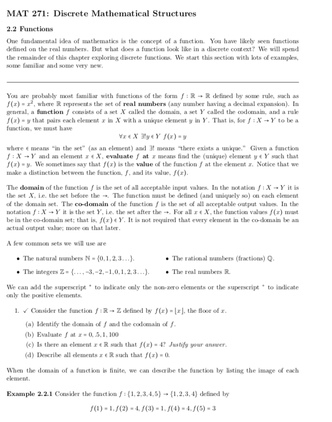 Solved MAT 271: Discrete Mathematical Structures 2.2 | Chegg.com