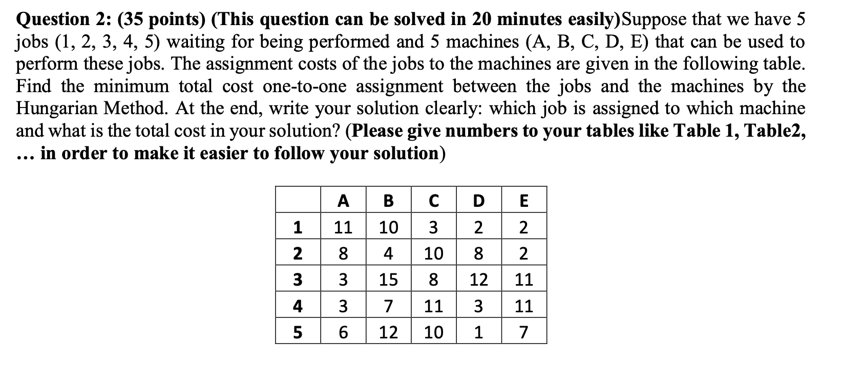 Solved Question 2: (35 Points) (This Question Can Be Solved | Chegg.com