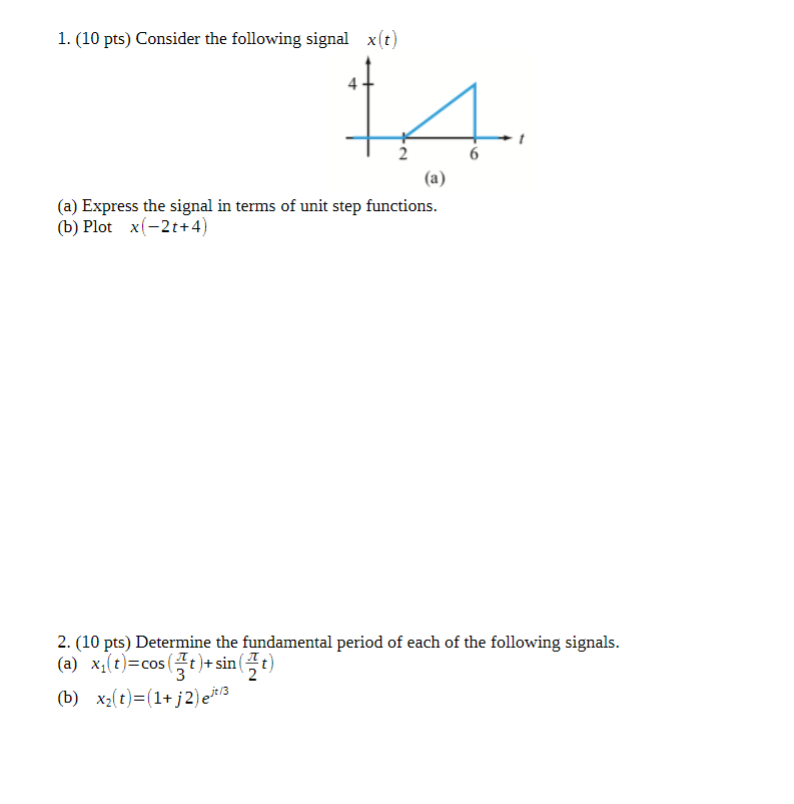 Solved 10 ï Pts ï Consider The Following Si 1 A Chegg Solved 10 ï Pts ï Consider The Following Si 1 A Chegg
