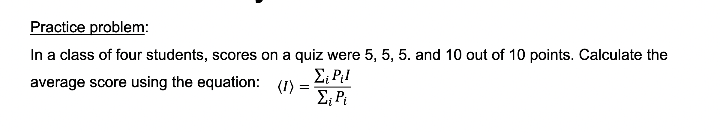 Solved Practice problem: In a class of four students, scores | Chegg.com