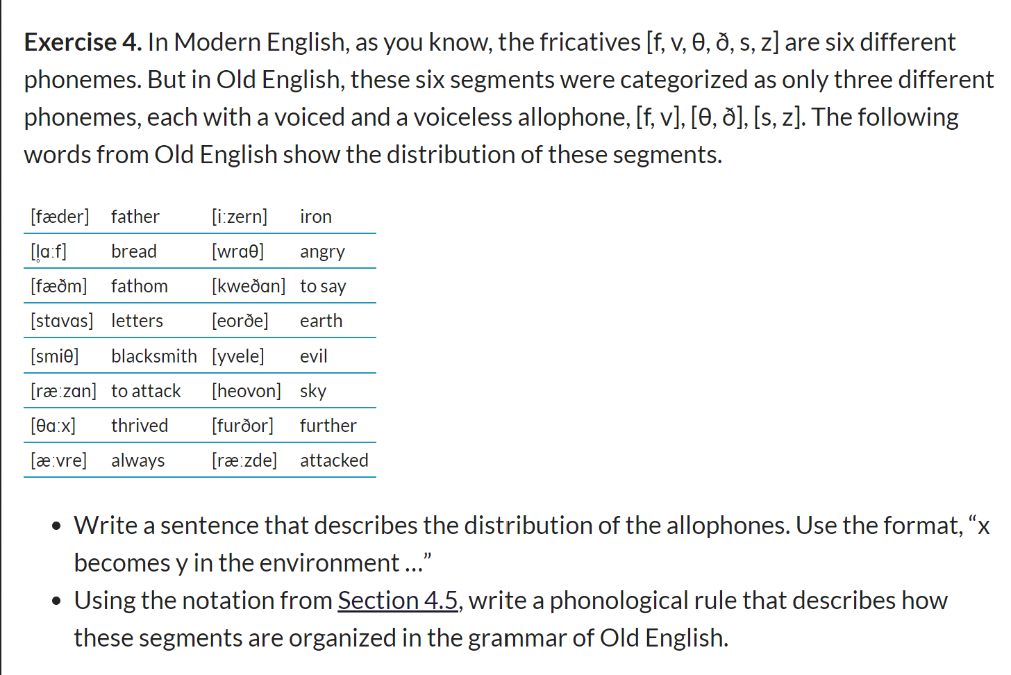 Exercise 4 In Modern English As You Know The Fr Chegg Com