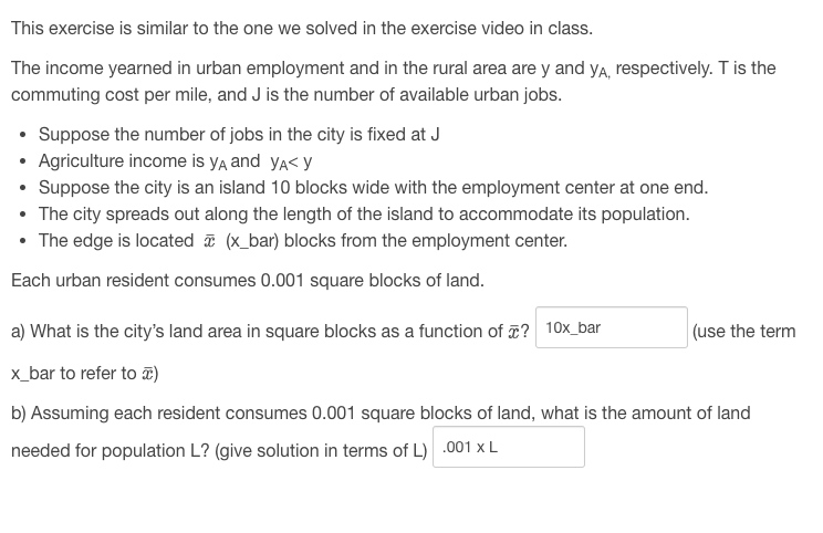 Solved This exercise is similar to the one we solved in the | Chegg.com