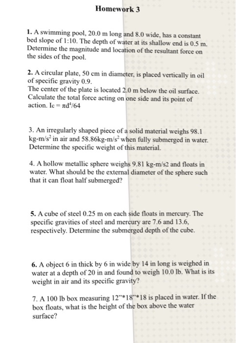 Solved A swimming pool, 20.0 m long and 8.0 wide, has a | Chegg.com