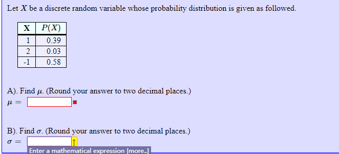 Solved Let X be a discrete random variable whose probability | Chegg.com