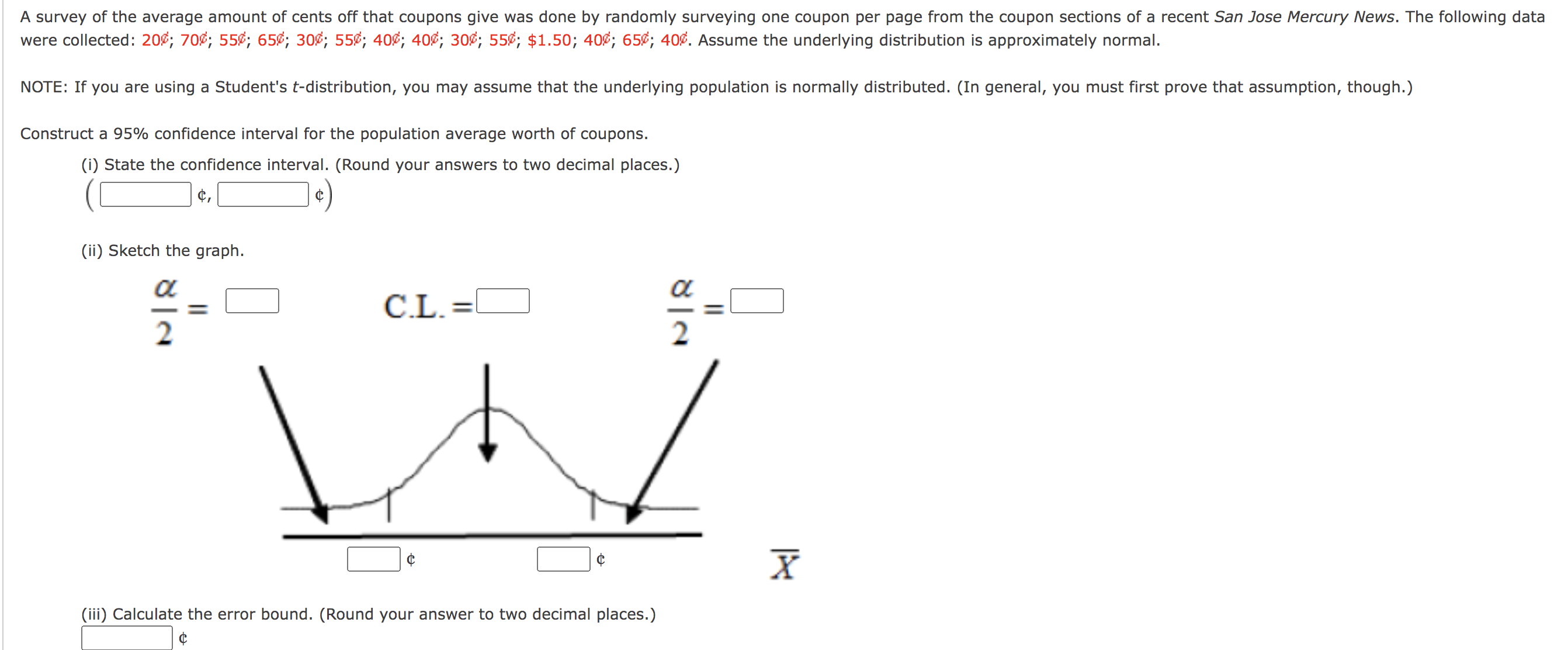 Solved Construct a 95% confidence interval for the | Chegg.com