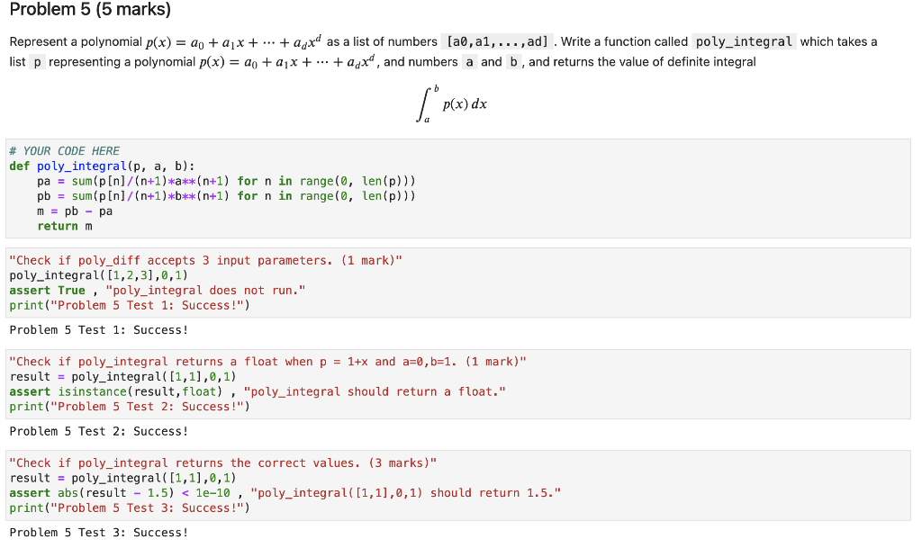 Solved Problem 5 (5 marks) Represent a polynomial p(x) = | Chegg.com