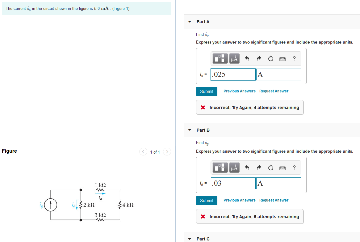 Solved The current in in the circuit shown in the figure is | Chegg.com