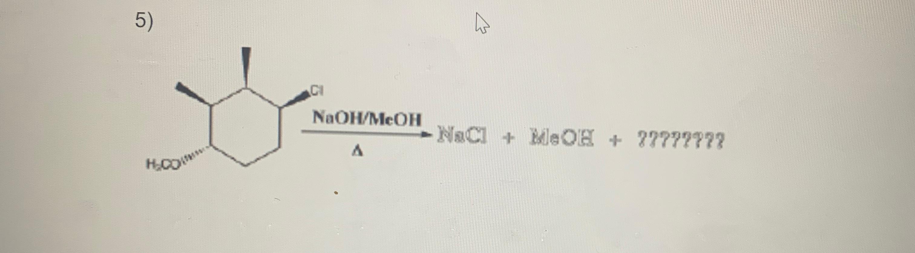 Solved What Would Be The Major Product Of The Following R Chegg Com