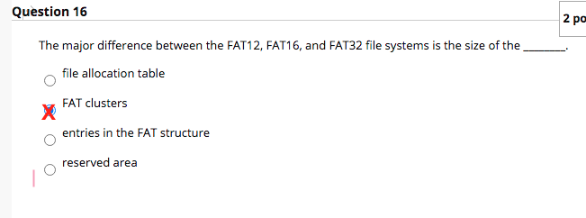 Solved Question 16 2 po The major difference between the | Chegg.com