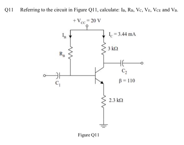 Solved QI 1 Referring to the circuit in Figure Q1 1, | Chegg.com
