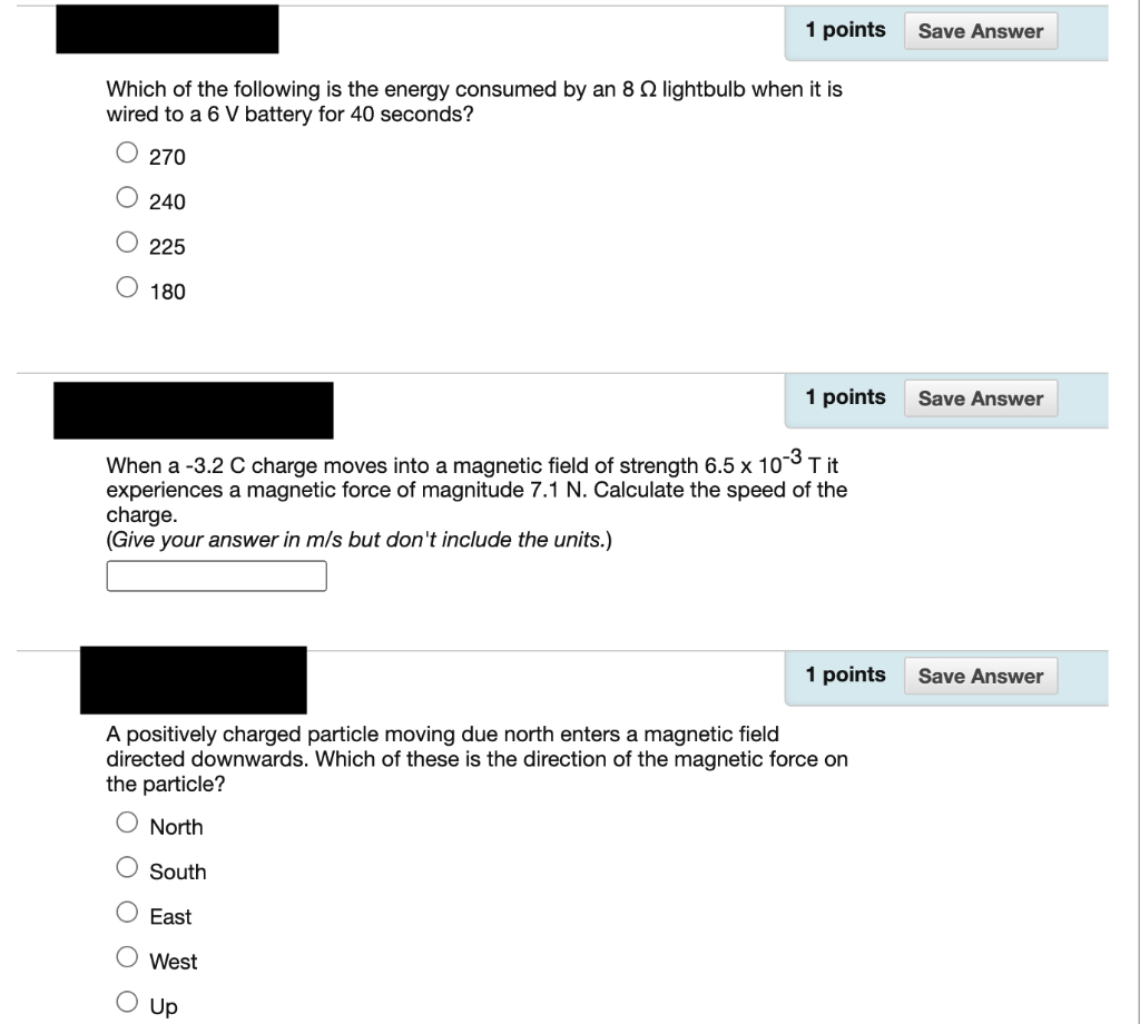 Solved 1 points Save Answer Which of the following is the | Chegg.com