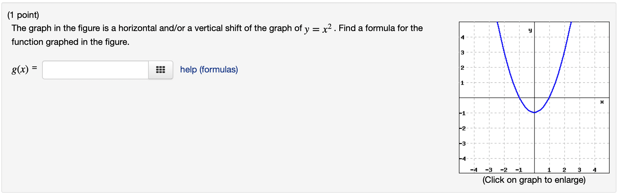 Solved (1 point) The graph in the figure is a horizontal | Chegg.com