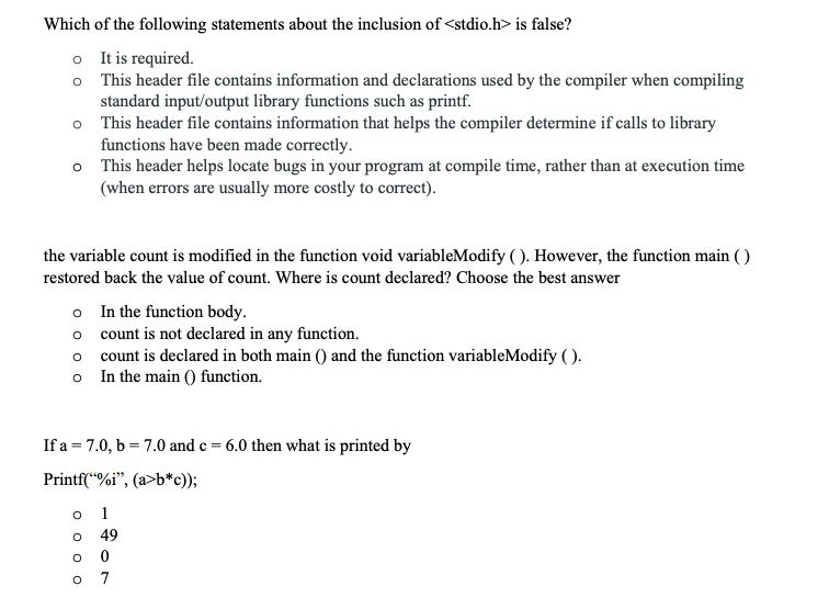 Solved Which of the following statements about the inclusion | Chegg.com
