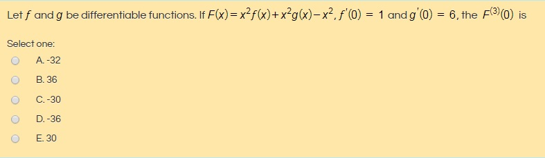 Solved Let F And G Be Differentiable Functions If Chegg Com