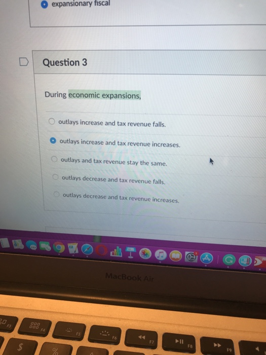 Solved expansionary fiscal D Question 3 During economic | Chegg.com