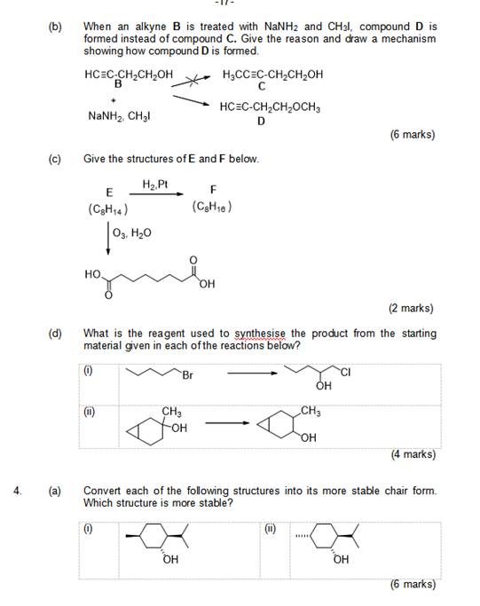 Solved 3. Give the reagent (A) in this reaction. Explain why | Chegg.com