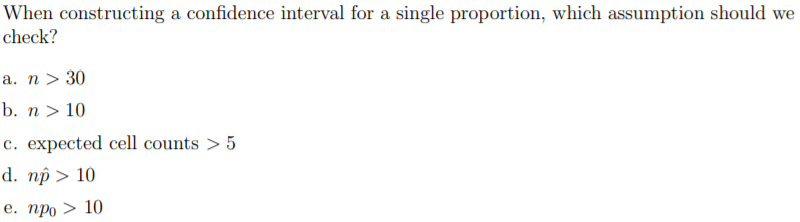 Solved When constructing a confidence interval for a single | Chegg.com