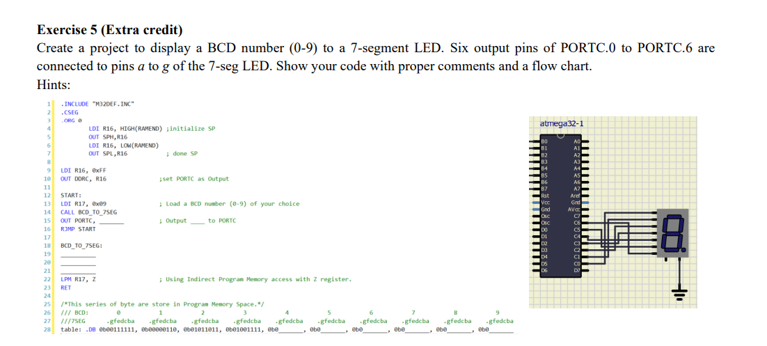 Solved Exercise 5 (Extra credit) Create a project to display | Chegg.com