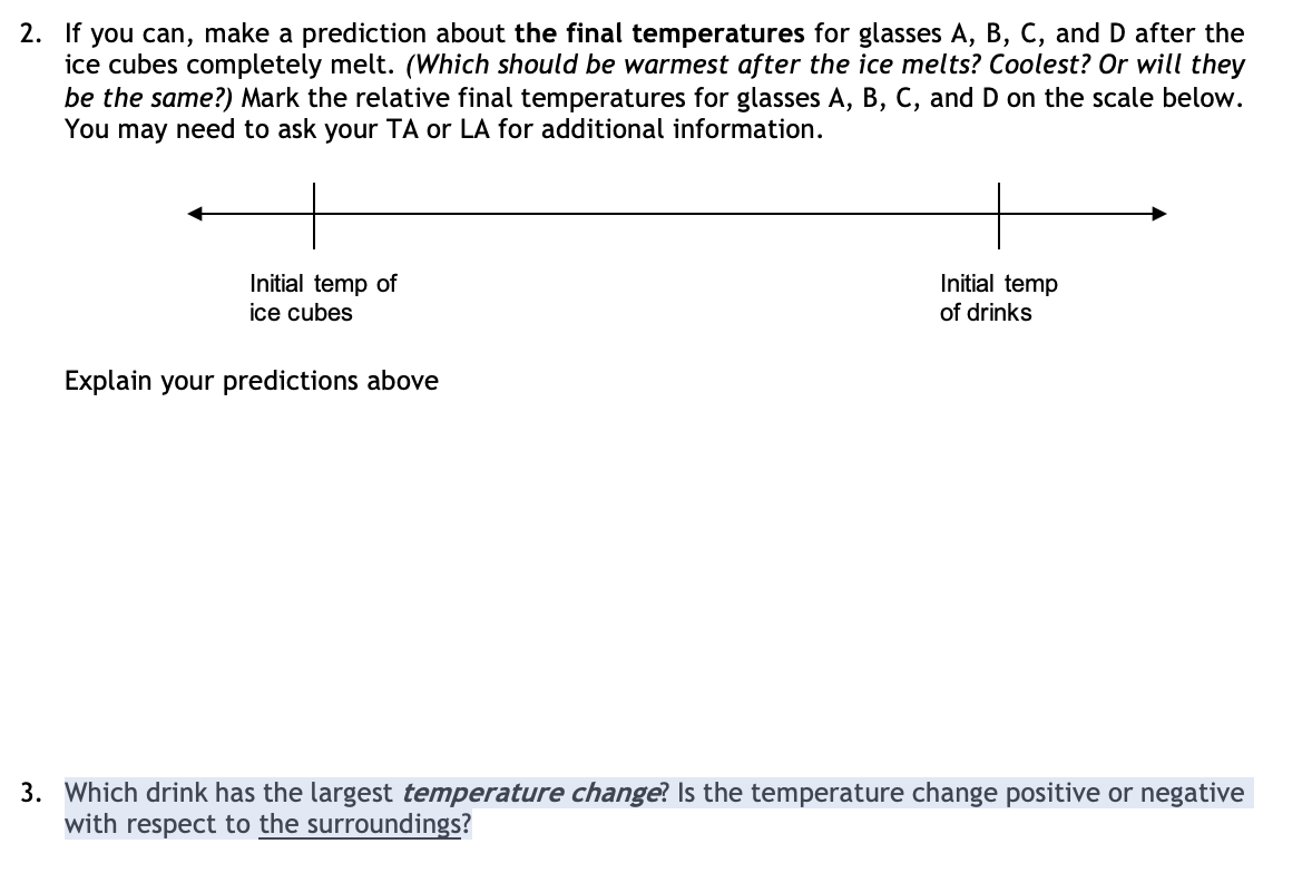 Solved Part 1 Everyday Calorimetry How is heat involved in