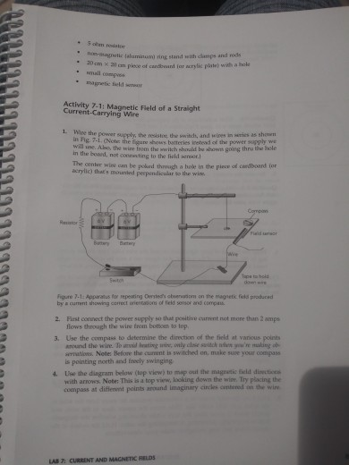 Solved LAB 7: CURRENT AND MAGNETIc FIELDS OBJECTIVES Το | Chegg.com