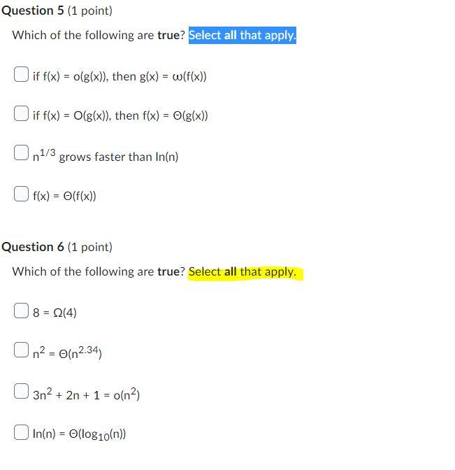 Solved please help with the below algorithm questions | Chegg.com