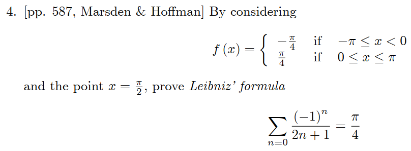 Solved 4. pp. 587, Marsden & Hoffman] By considering if 0 | Chegg.com