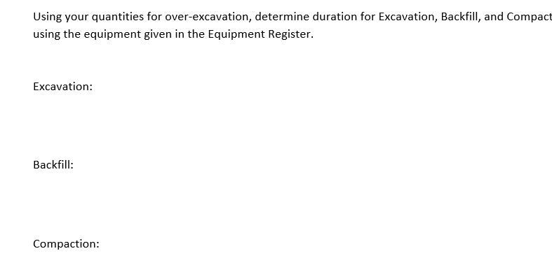 Solved Equipment Register Wheeled Loader: - 5 CY Bucket - | Chegg.com