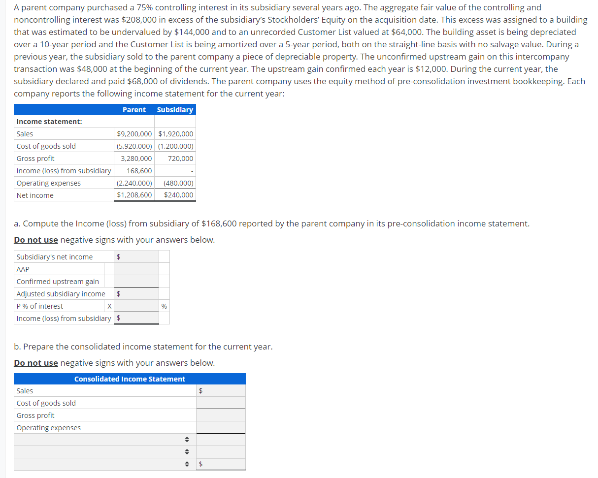 solved-a-parent-company-purchased-a-75-controlling-interest-chegg